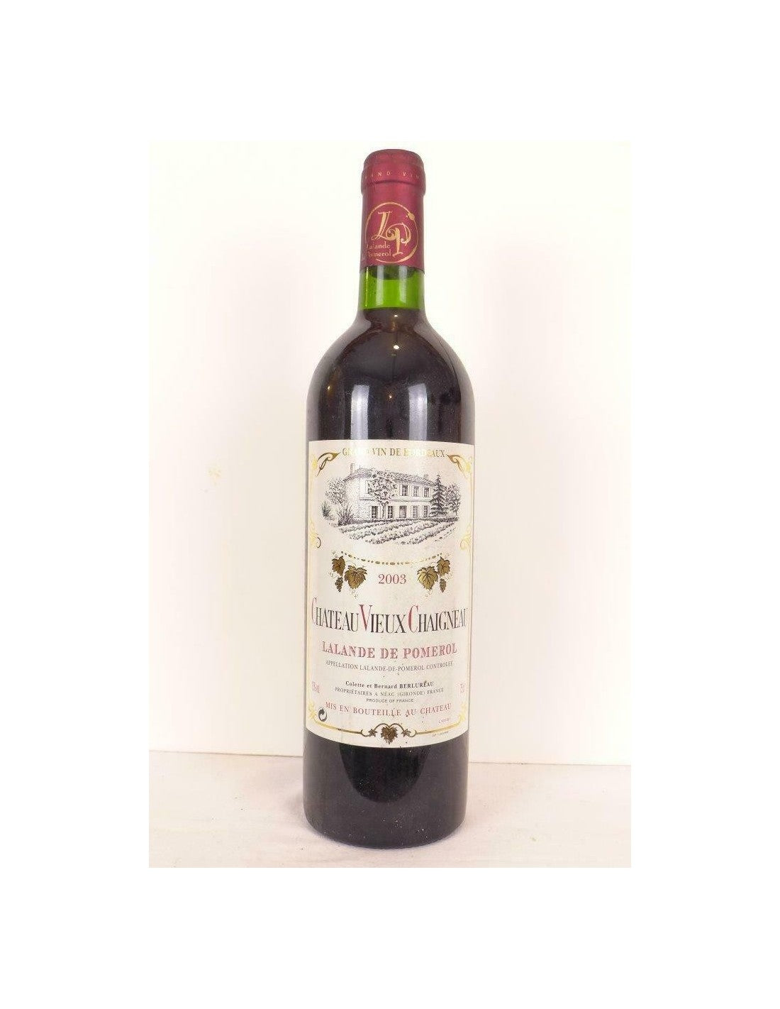 2003 - lalande de pomerol - château vieux chaigneau - rouge - bordeaux - Just Wines 