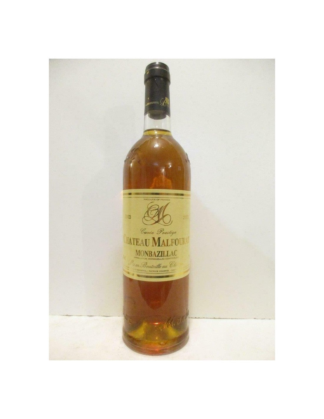 2003 - monbazillac - château malfourat - liquoreux - sud-ouest - Just Wines 