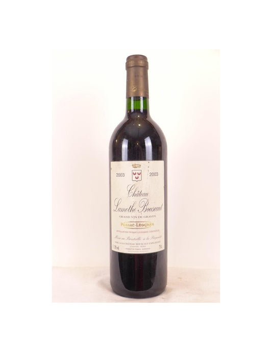 2003 - pessac-léognan - château lamothe bouscaut - rouge - bordeaux - Just Wines 