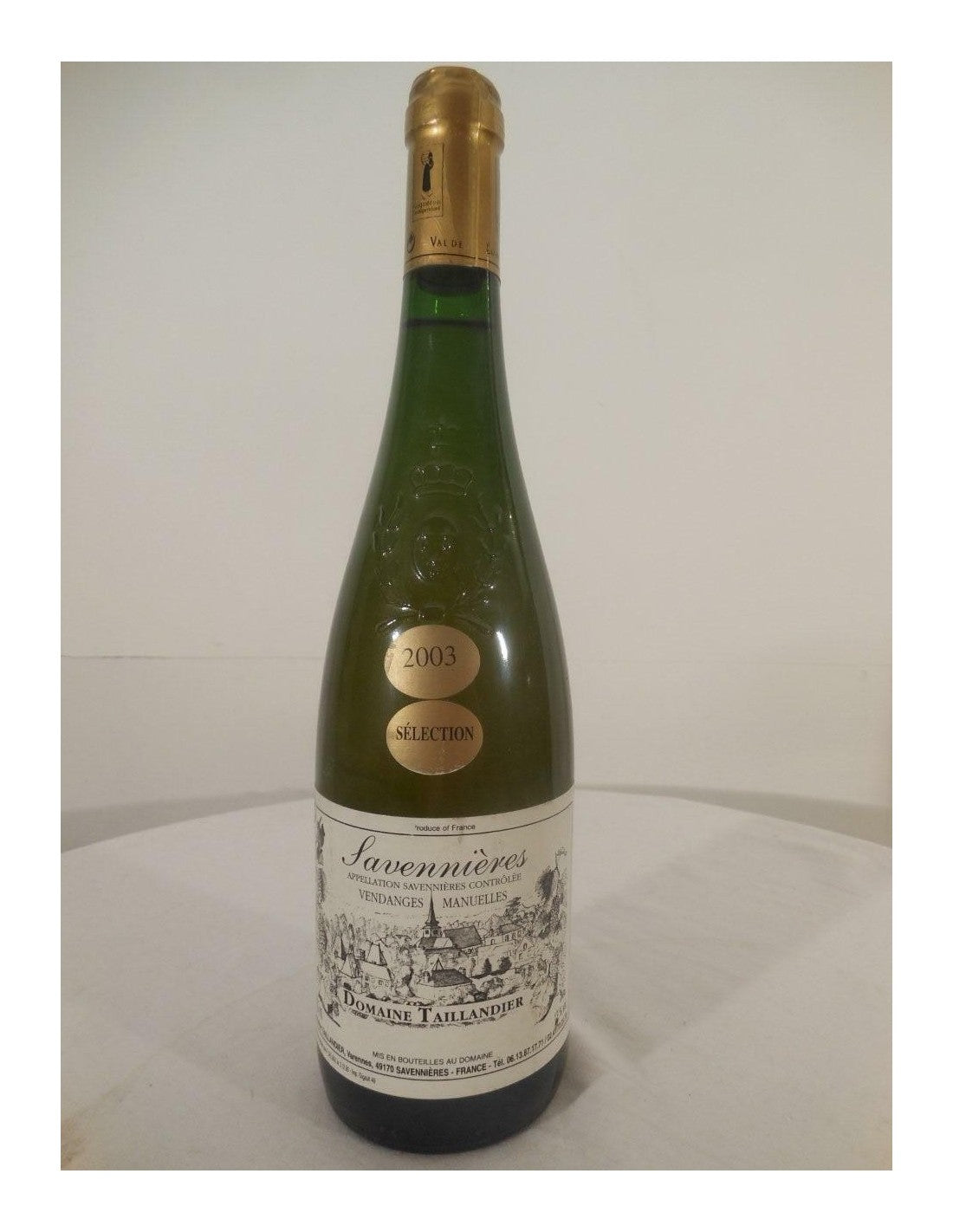 2003 - savennières - domaine taillandier sélection - blanc - loire - anjou france - Just Wines 