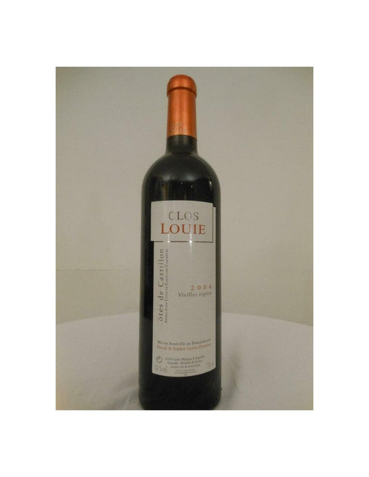 2004 - côtes de castillon - clos louie vieilles vignes - rouge - bordeaux france - Just Wines 