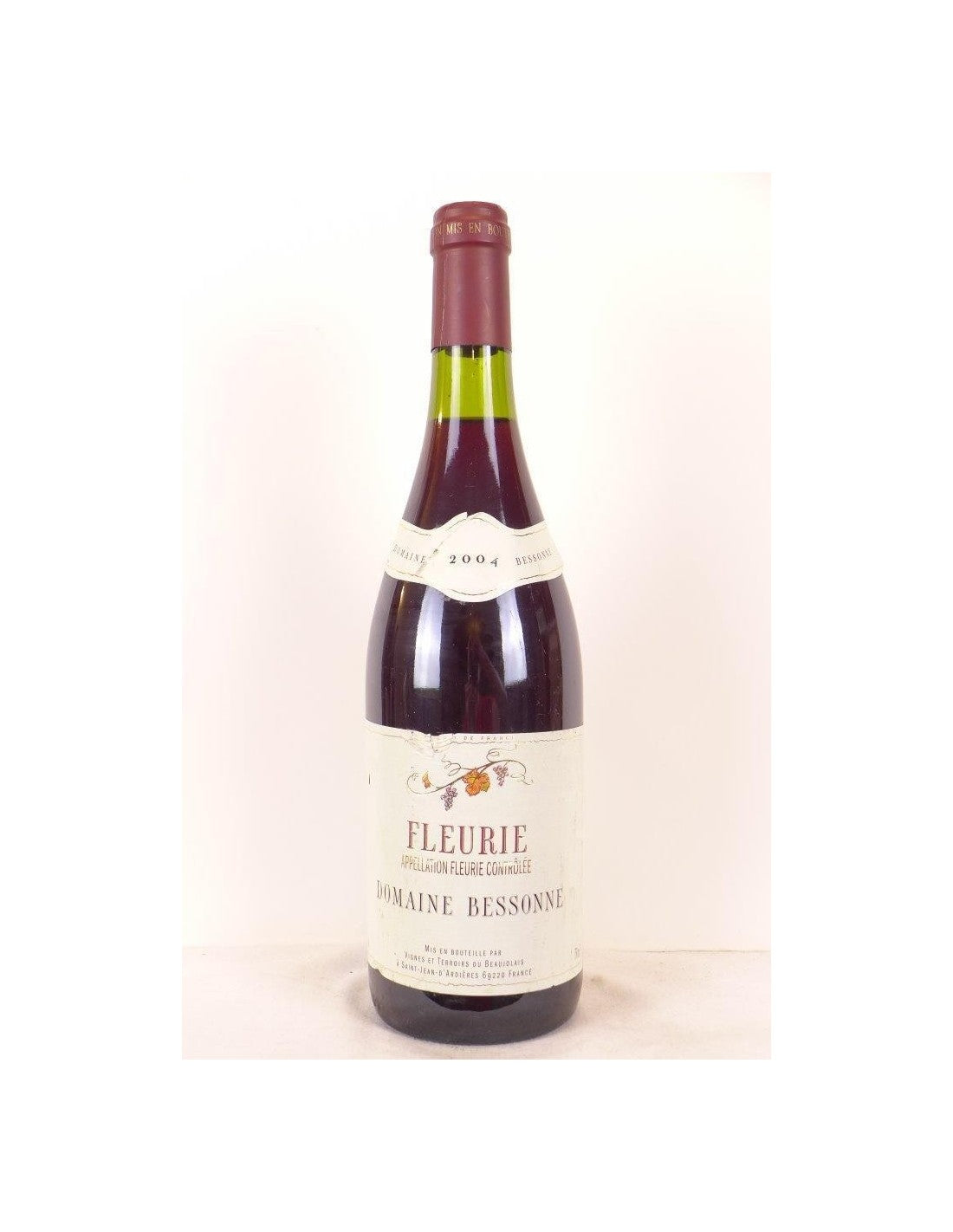 2004 - fleurie - domaine bessonne - rouge - beaujolais - Just Wines 