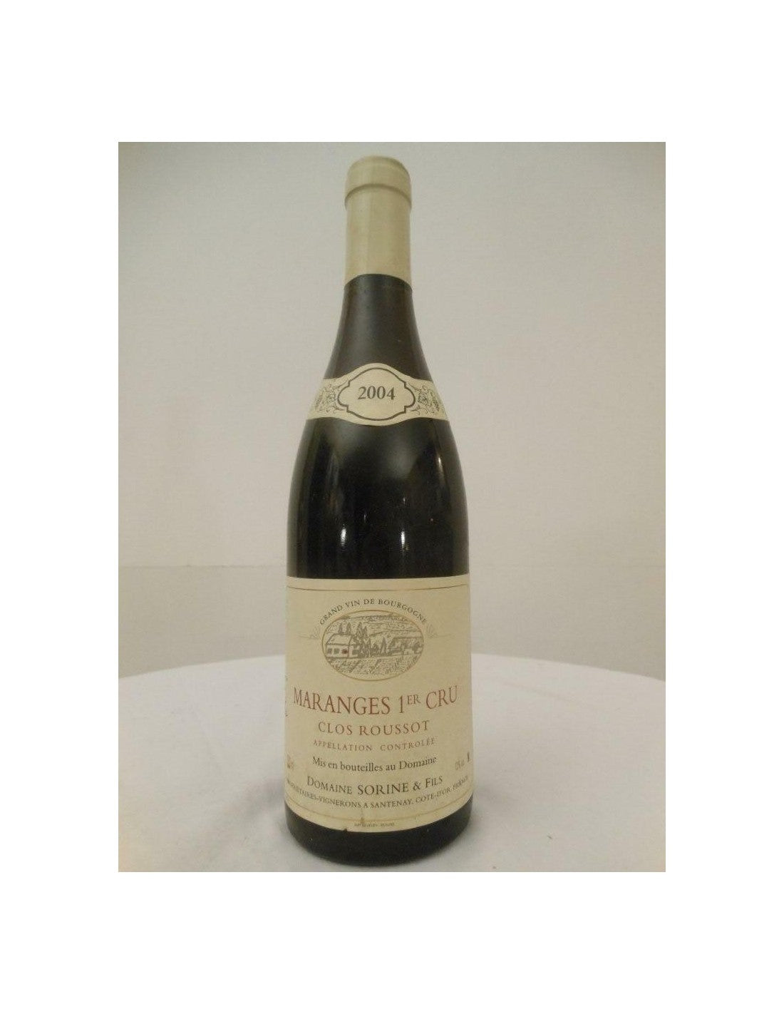 2004 - maranges - domaine sorine premier cru clos rousseau - rouge - bourgogne france - Just Wines 