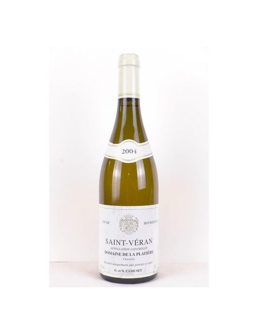 2004 - saint-véran - domaine de la platière chasselas - blanc - bourgogne - Just Wines 