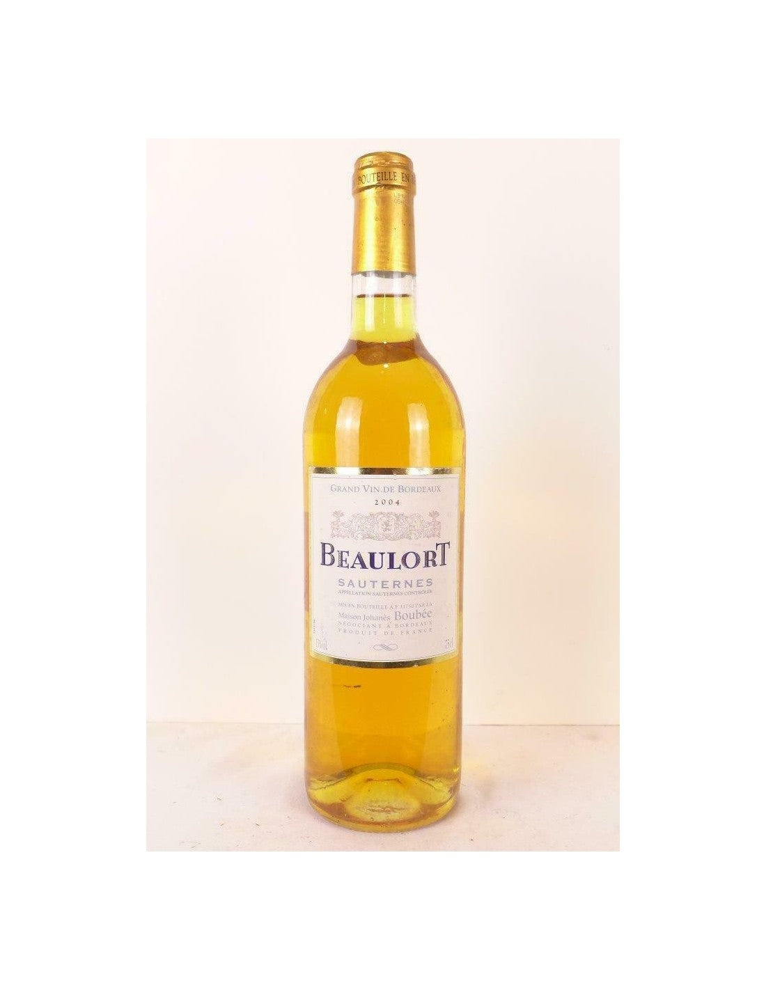 2004 - sauternes - beaulort - liquoreux - bordeaux - Just Wines 