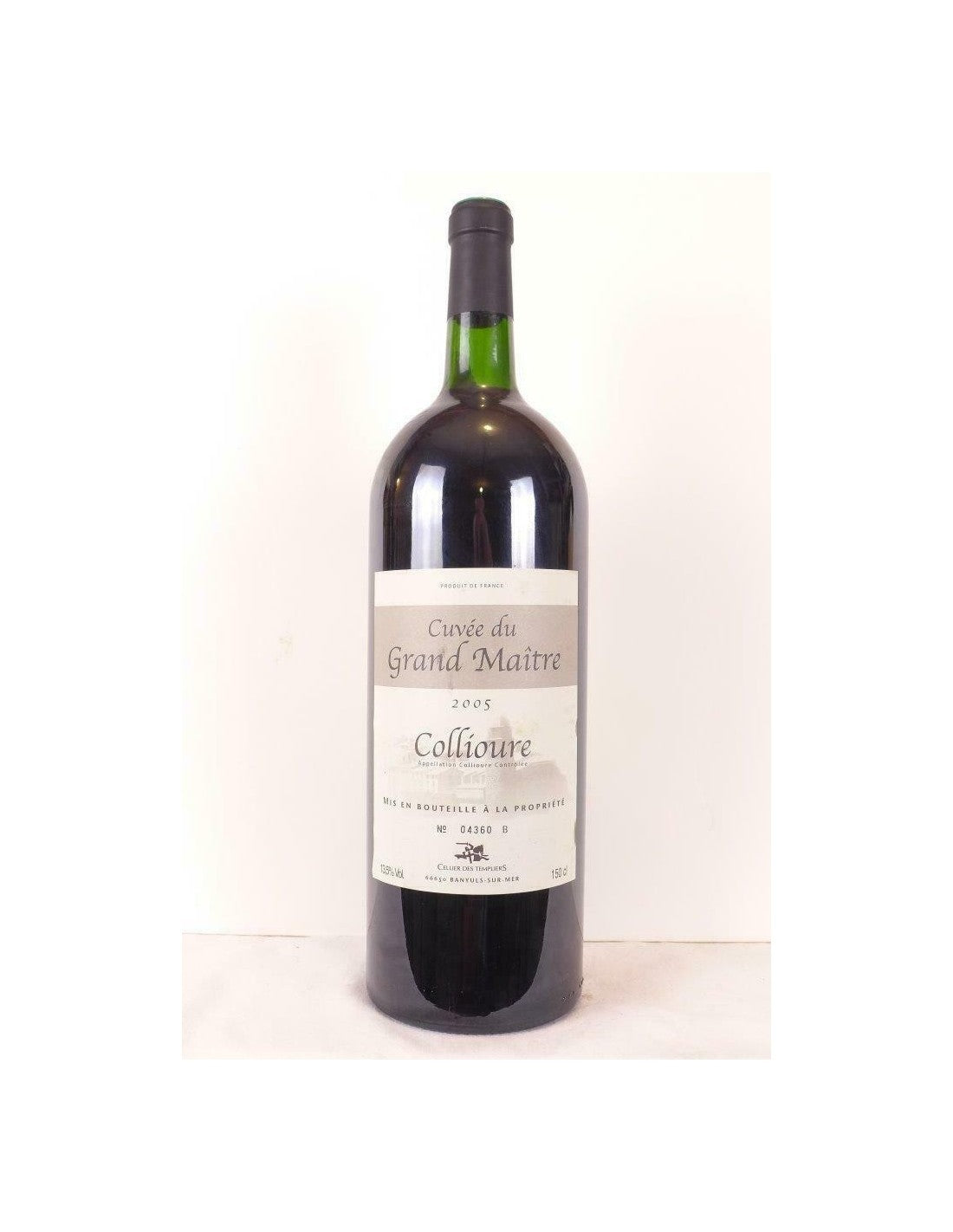 2005 - collioure - cellier des templiers cuvée du grand maître magnum 150 cl - rouge - roussillon - Just Wines 