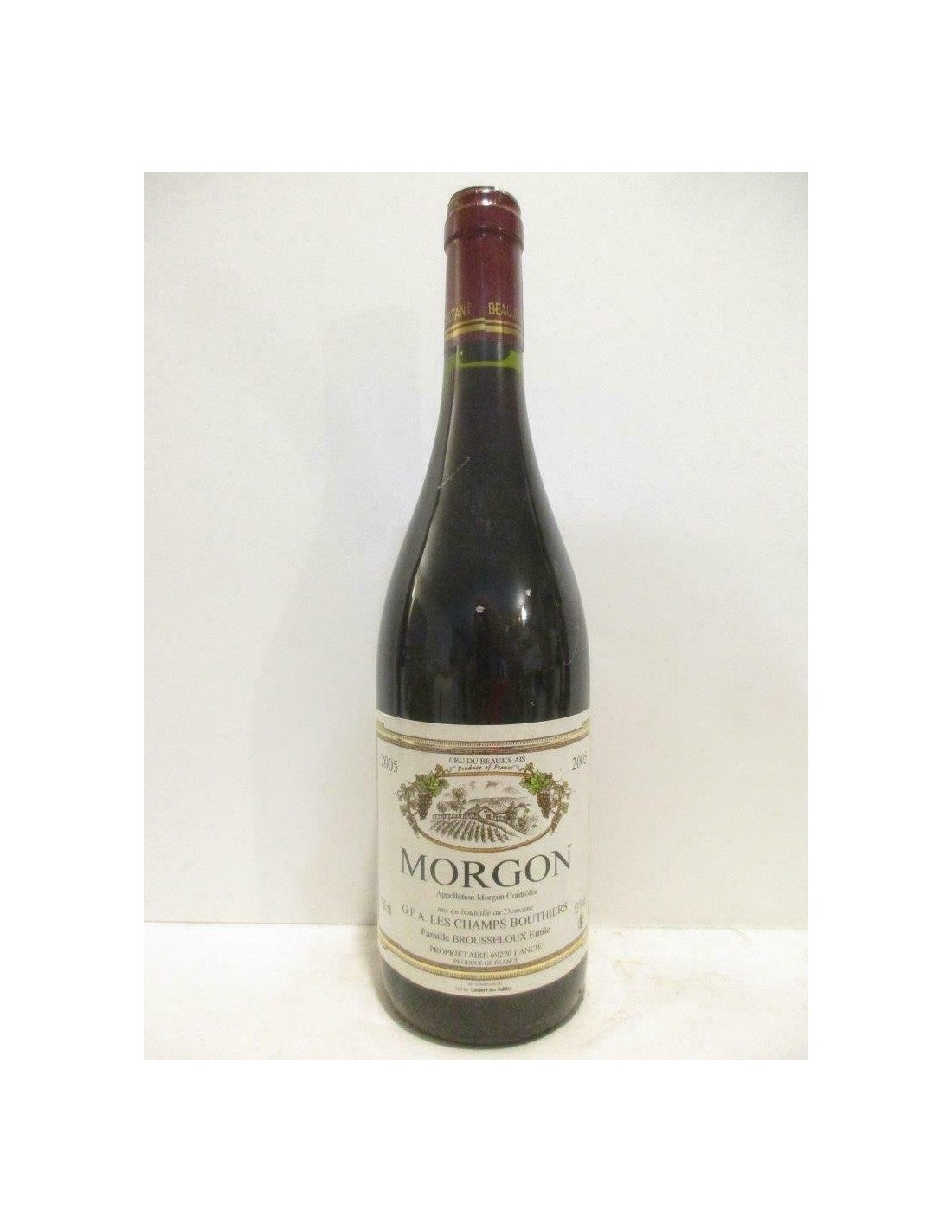 2005 - morgon - émile brousseloux les champs bouthiers - rouge - beaujolais - Just Wines 