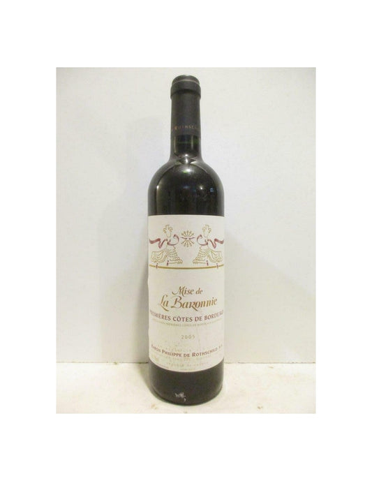 2005 - premières côtes de bordeaux - la baronnie baron philippe de rothschild - rouge - bordeaux - Just Wines 