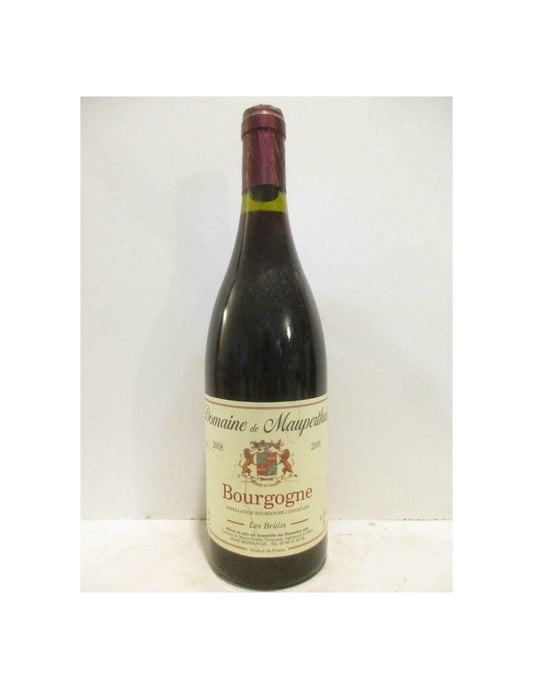 2008 - bourgogne - domaine de mauperthuis les brûlis - rouge - bourgogne - Just Wines 