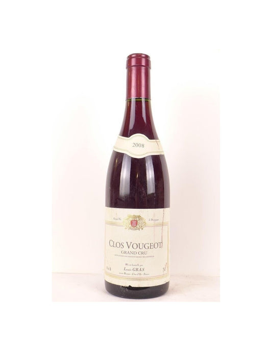 2008 - clos vougeot - louis gras grand cru - rouge - bourgogne - Just Wines 