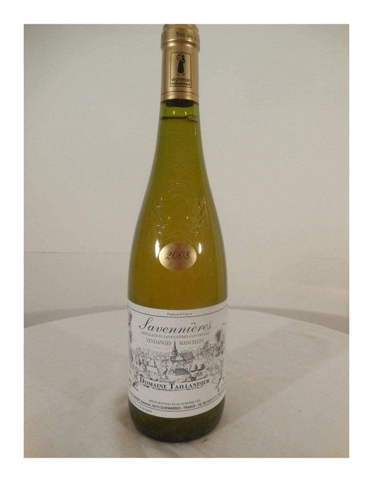 2008 - savennières - domaine taillandier sélection - blanc - loire - anjou france - Just Wines 