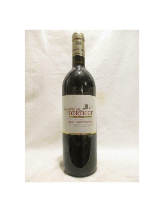 2009 - duras - marquis de berticot merlot cabernet - rouge - sud-ouest - Just Wines 