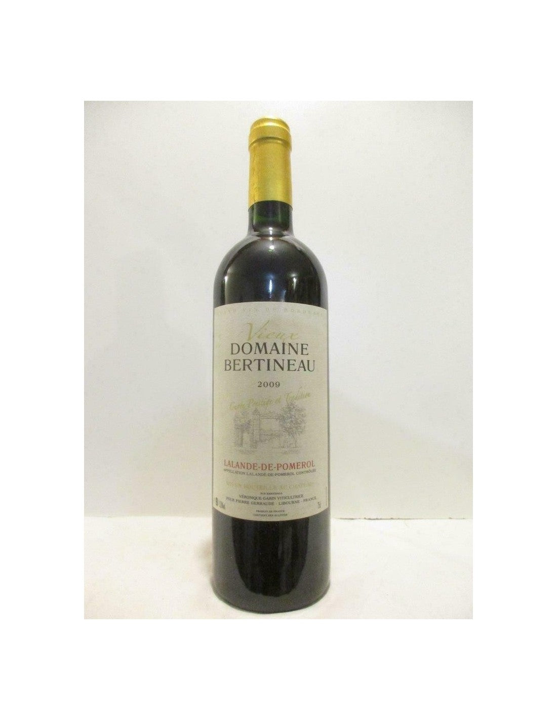 2009 - lalande de pomerol - vieux domaine bertineau - rouge - bordeaux - Just Wines 