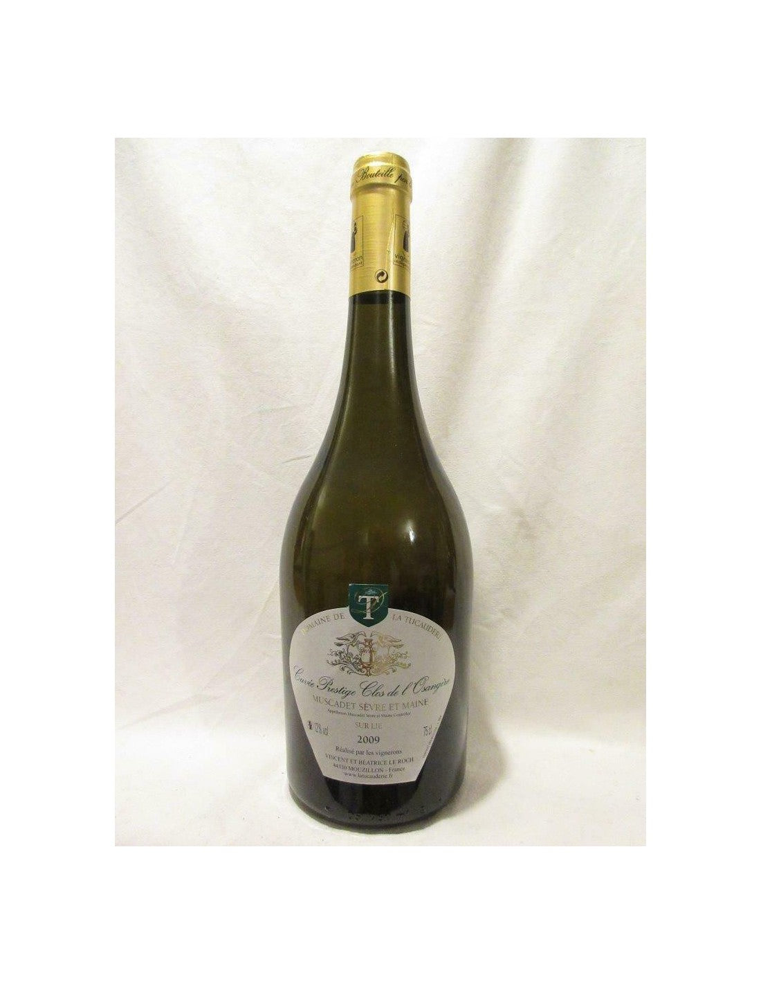 2009 - muscadet - domaine de la tucauderie prestige - clos de l'osangère - blanc - loire - nantais france - Just Wines 