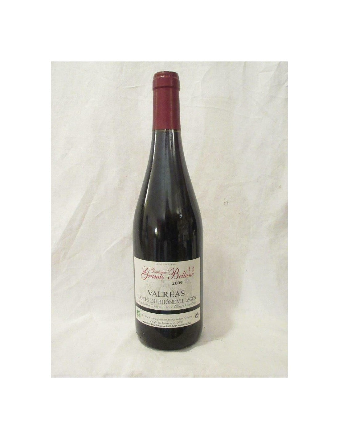 2009 - valréas - domaine grande bellane - rouge - côtes du rhône - Just Wines 