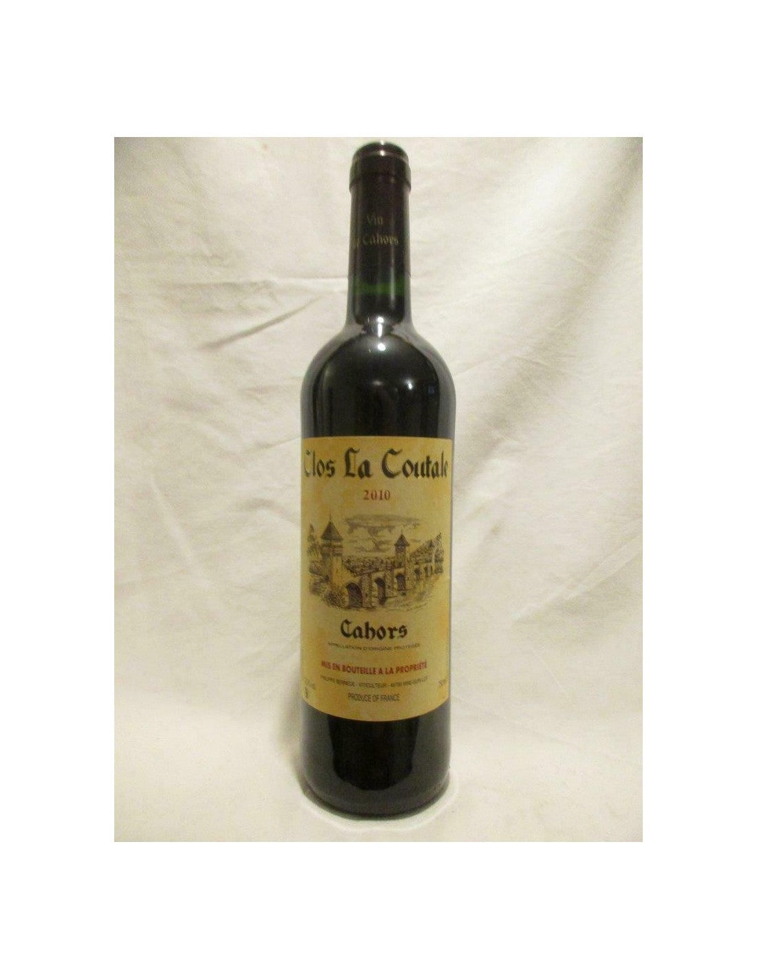 2010 - cahors - clos la coutale - rouge - sud-ouest - Just Wines 