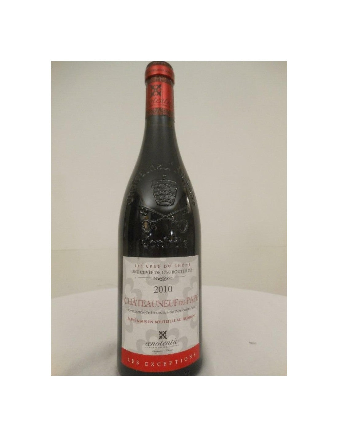 2010 - châteauneuf du pape - oenotentic 1750 bouteilles produites - rouge - côtes du rhône france - Just Wines 