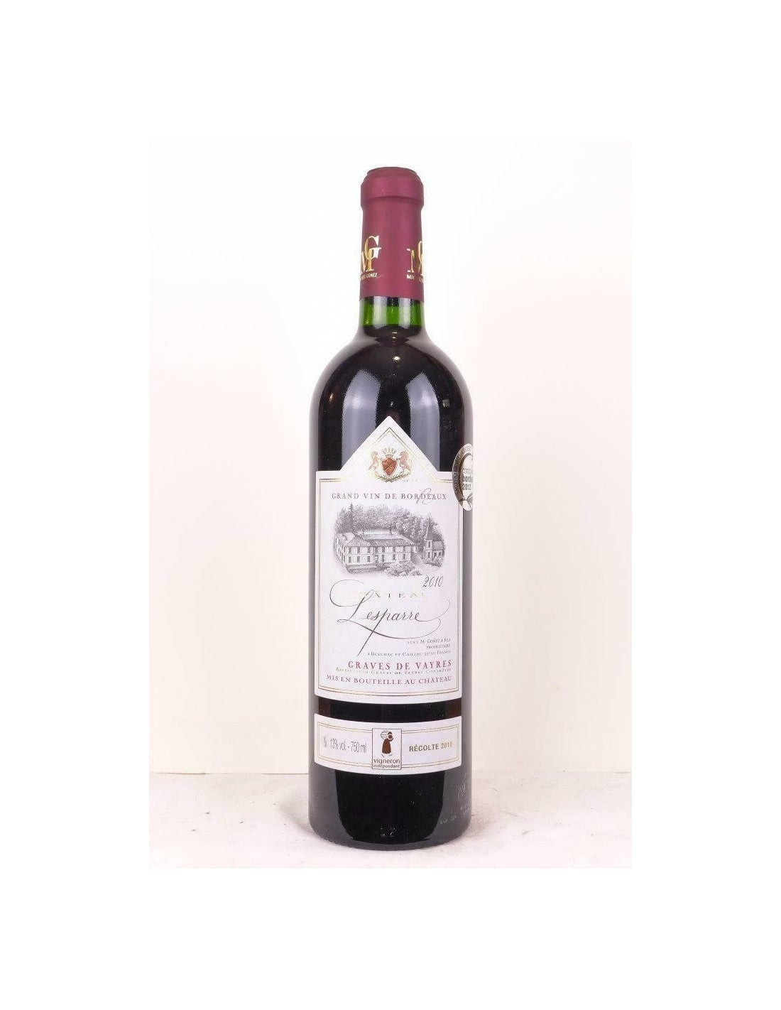 2010 - graves de vayre - château lesparre (1 bouteille 75 cl) - rouge - bordeaux - Just Wines 