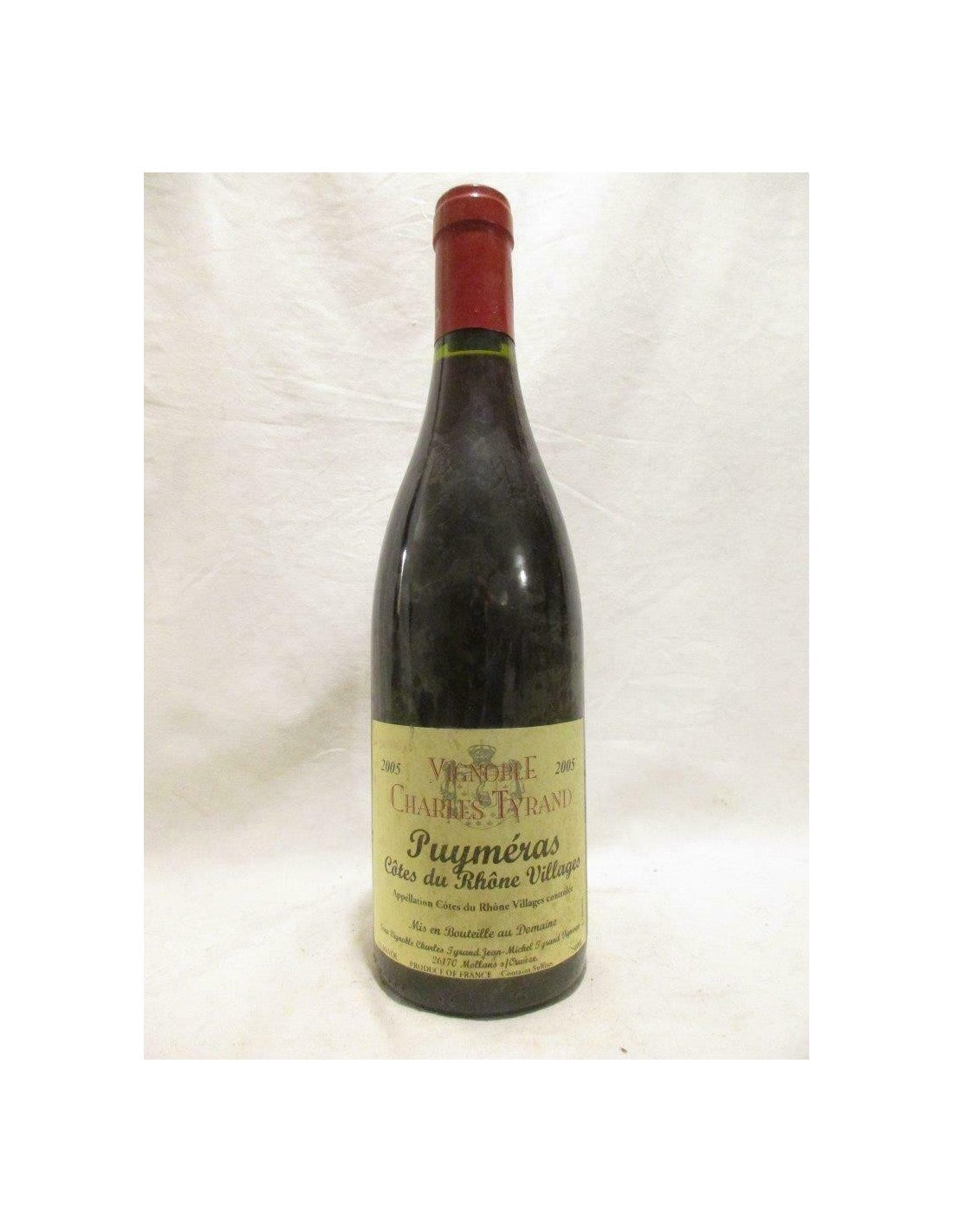 2010 - puyméras - charles tyrand - rouge - rhône - Just Wines 