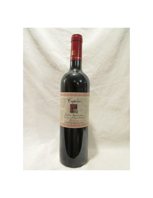 2010 - salice salentino - feudi di guagnano cupone - rouge - puglia italie - Just Wines 