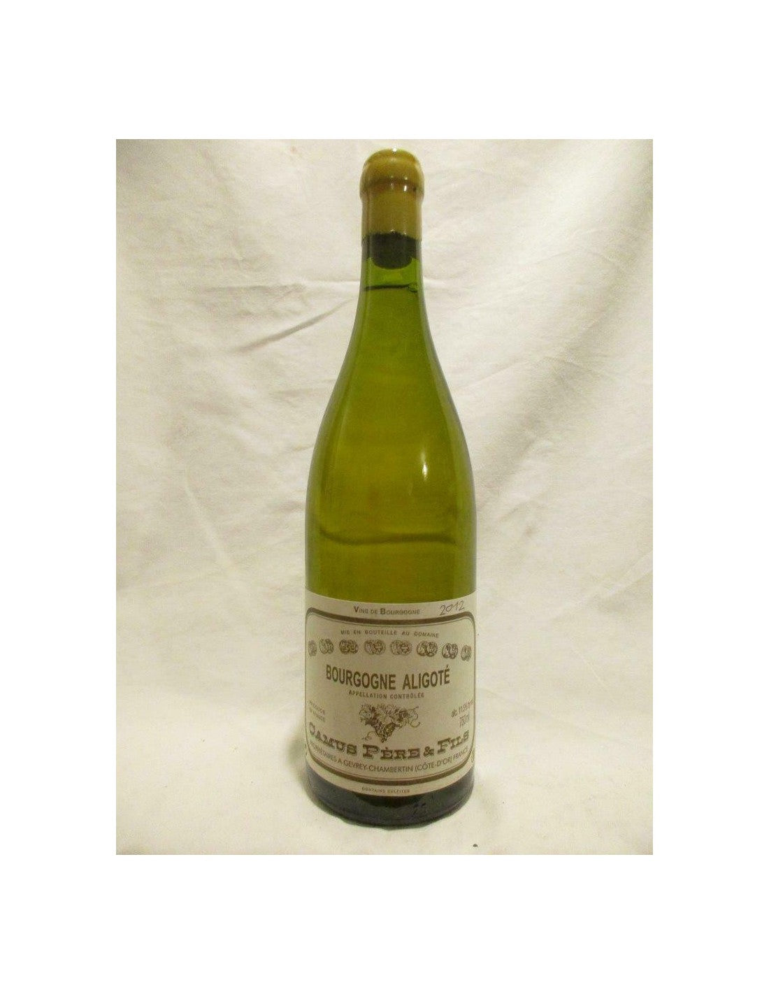 2012 - aligoté - camus père et fils (année manuscrite) - blanc - bourgogne - Just Wines 