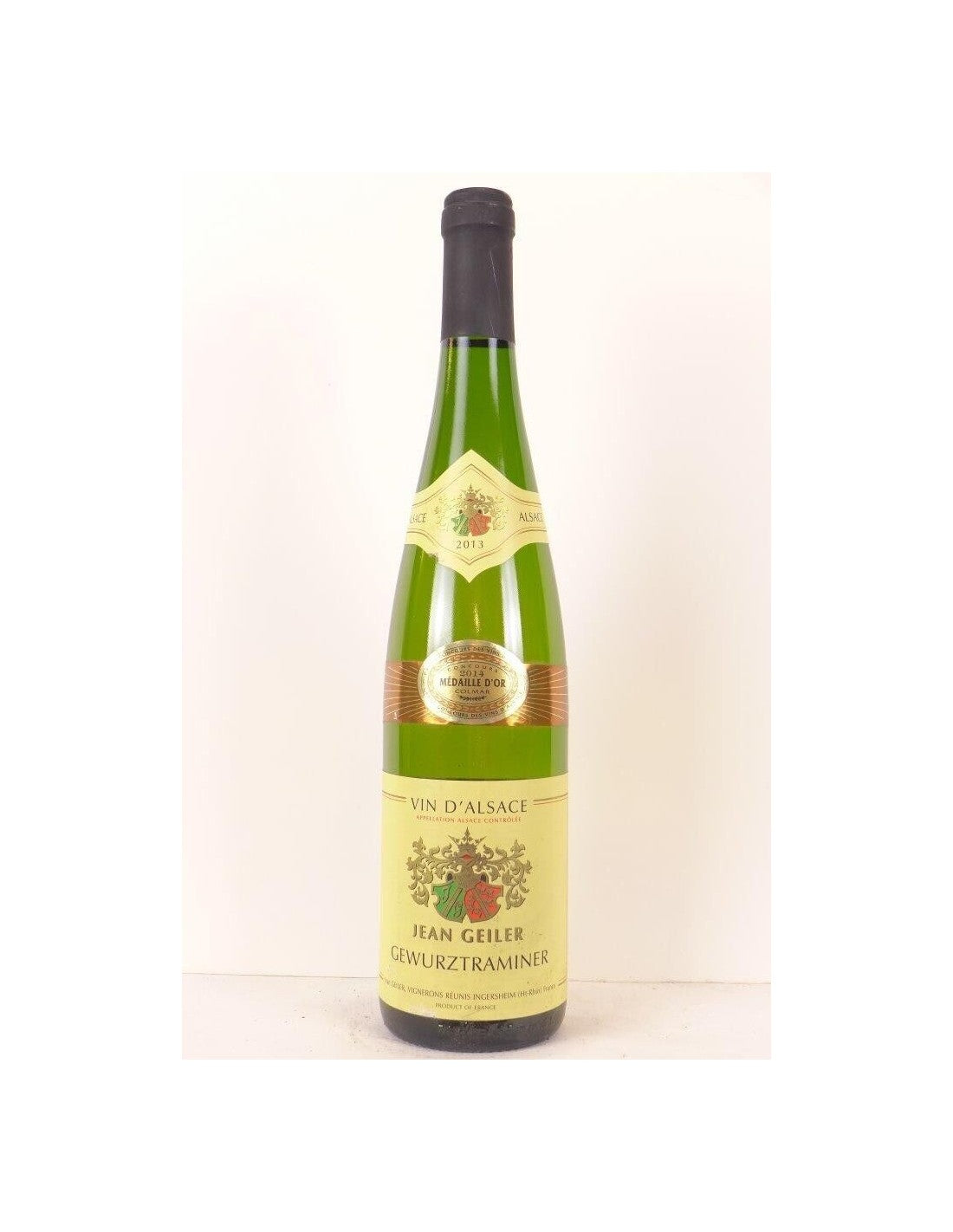 2013 - gewurztraminer - jean geiler (une bouteille de vin) - blanc - alsace - Just Wines 