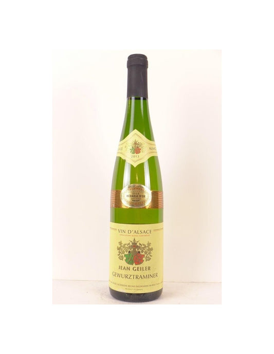 2013 - gewurztraminer - jean geiler (une bouteille de vin) - blanc - alsace - Just Wines 