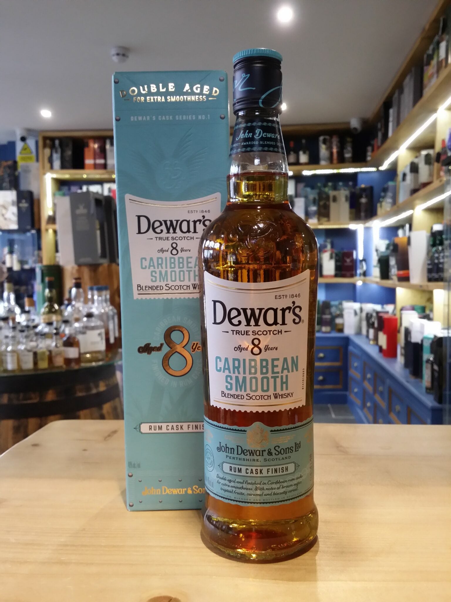 Dewars Caribbean smooth 8 70cl 40% - Just Wines