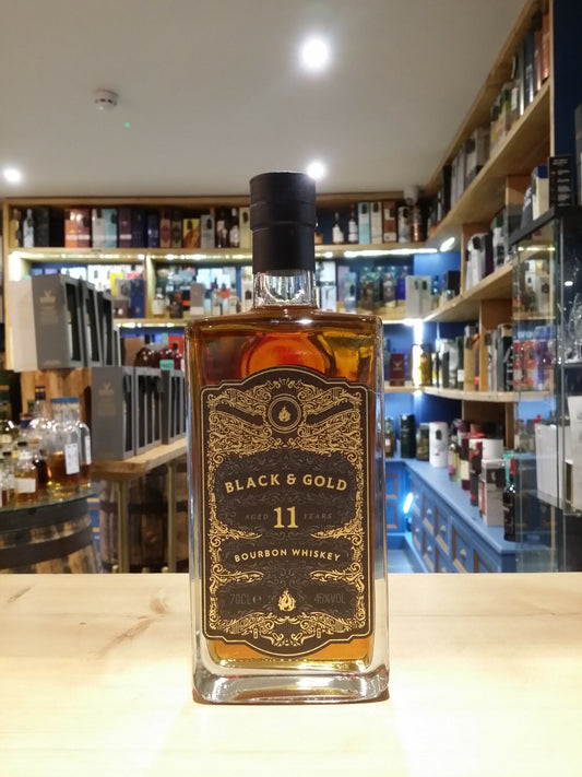 Black & Gold Aged 11 Year Bourbon Whiskey 70cl 45% - Just Wines