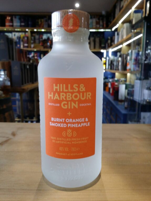 Hills and Harbour Burnt Orange and Smoked Pineapple distilled Gin cocktail 40% 70cl - Just Wines 