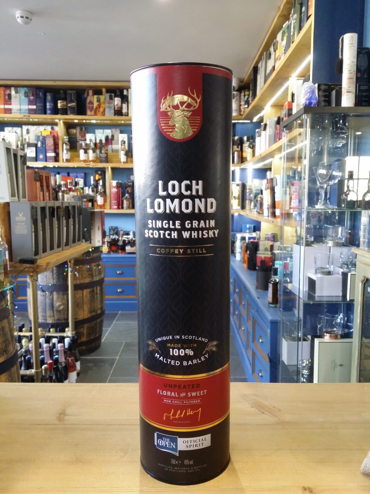 Loch Lomond Single Grain Unpeated Malted Barley 70cl 46% - Just Wines 