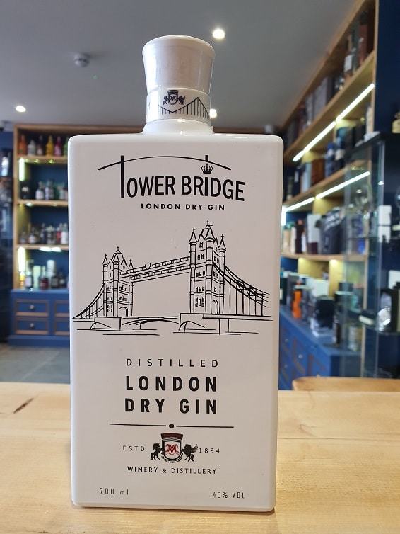 Tower Bridge London Dry Gin (White Bottle) 40% 70cl - Just Wines 