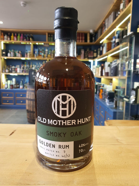 Old Mother Hunt Smoky Oak Golden Rum 70cl 40% - Just Wines