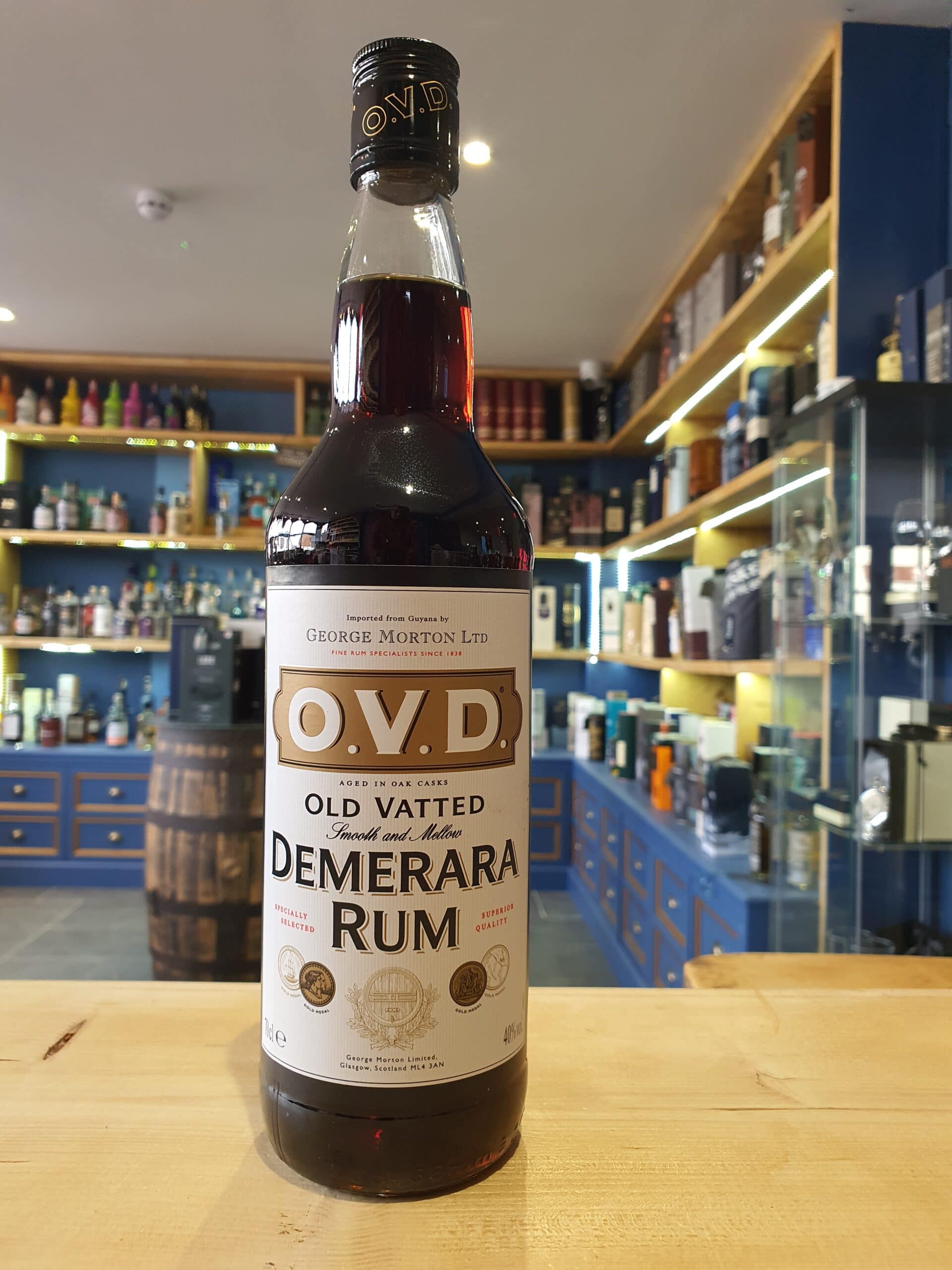 O.V.D Demerara Rum 70cl 40% - Just Wines 