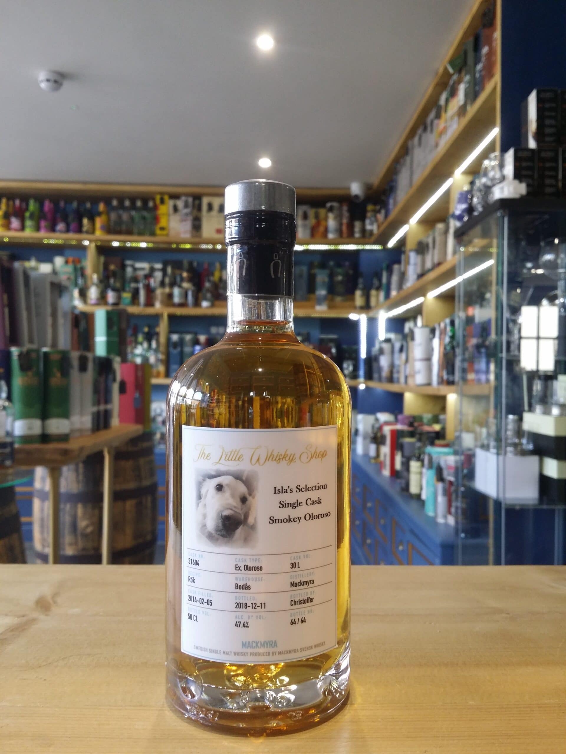 Islas Selection Mackmyra Single Cask Smokey Oloroso 50cl 47.4% - Just Wines 