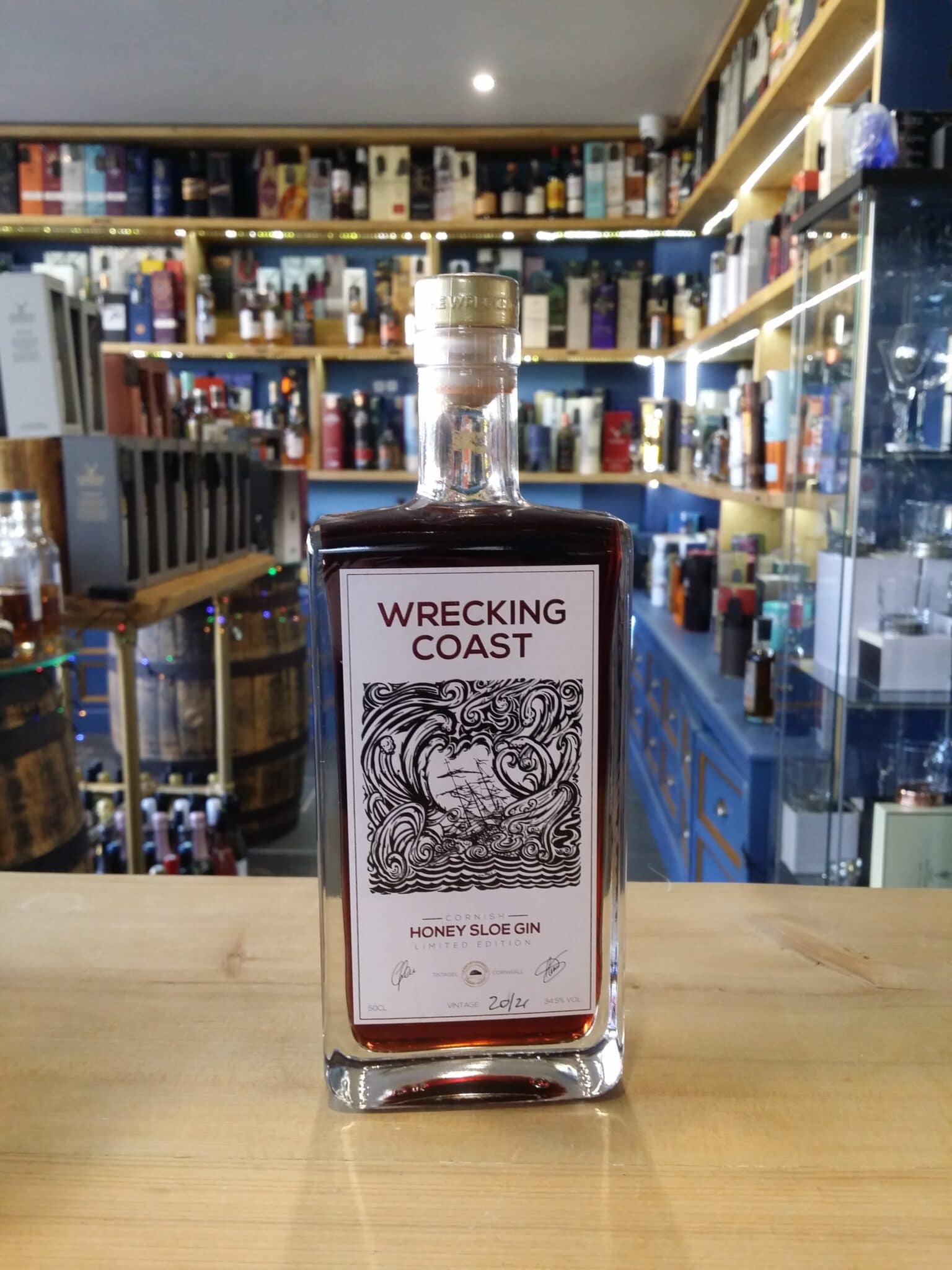 Wrecking Coast Honey Sloe Gin 50cl 34.5% - Just Wines 