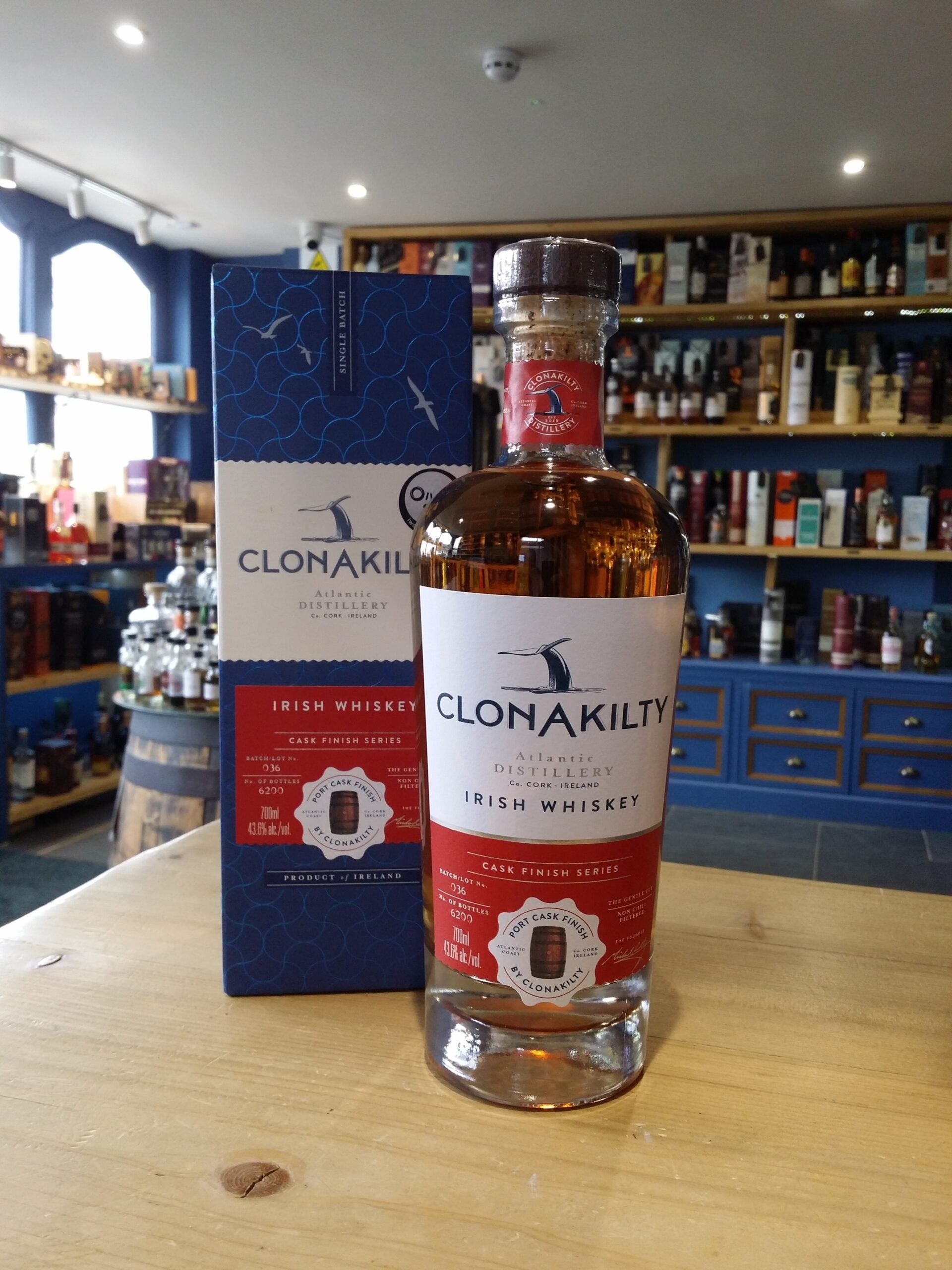 Clonakilty Port Cask Finish Irish Whiskey 70cl 43.6% - Just Wines 