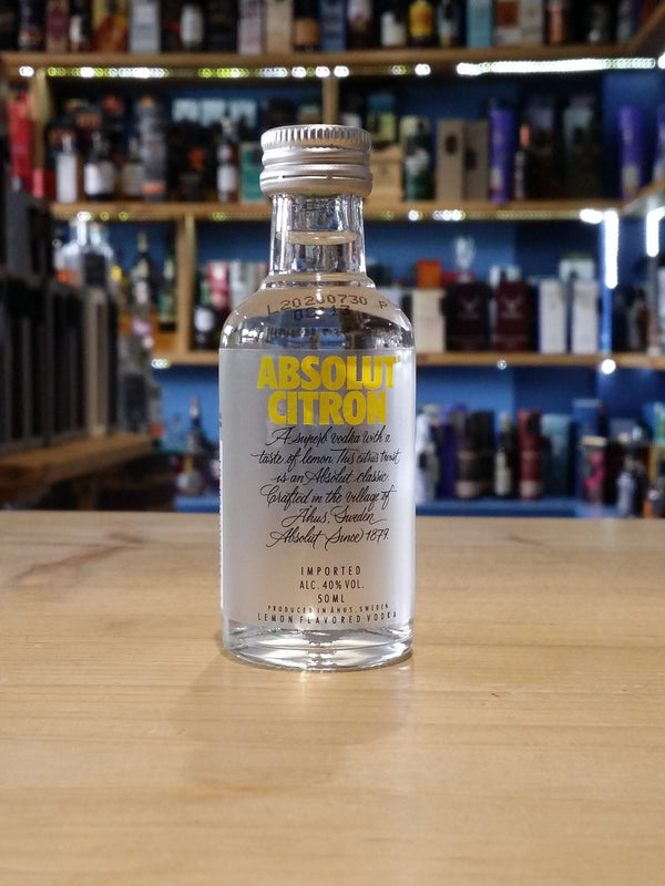 Absolut Citron 40% 12x5cl - Just Wines 