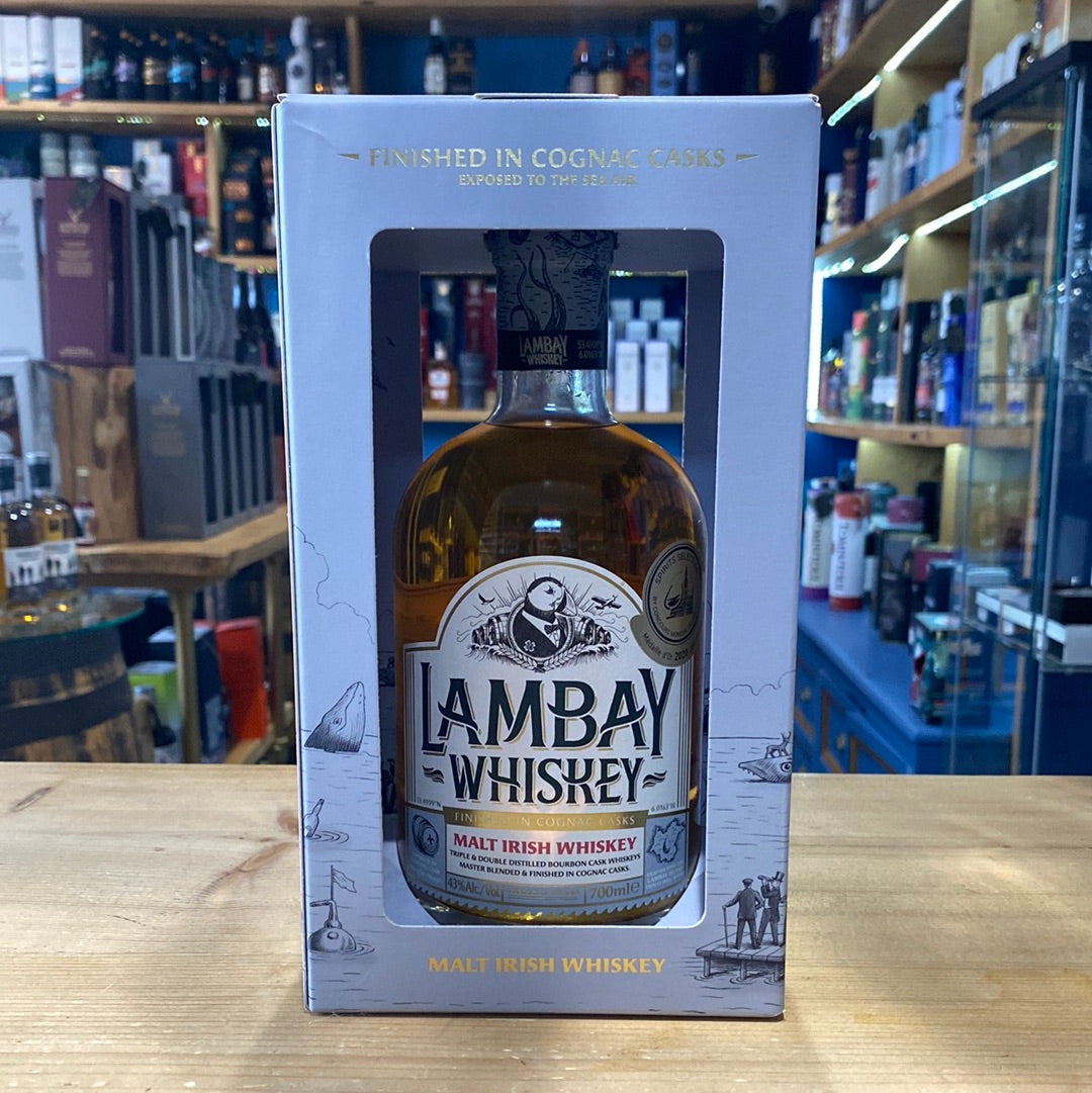 Lambay Whiskey Cognac Cask Finish 70cl 43% - Just Wines 