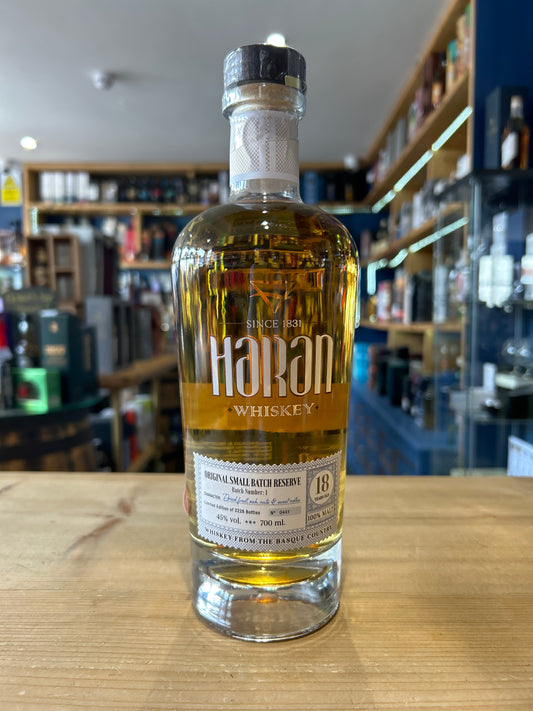 Haran 18 Year Old Small Batch Reserve Spanish Whiskey 70cl 45% - Just Wines 