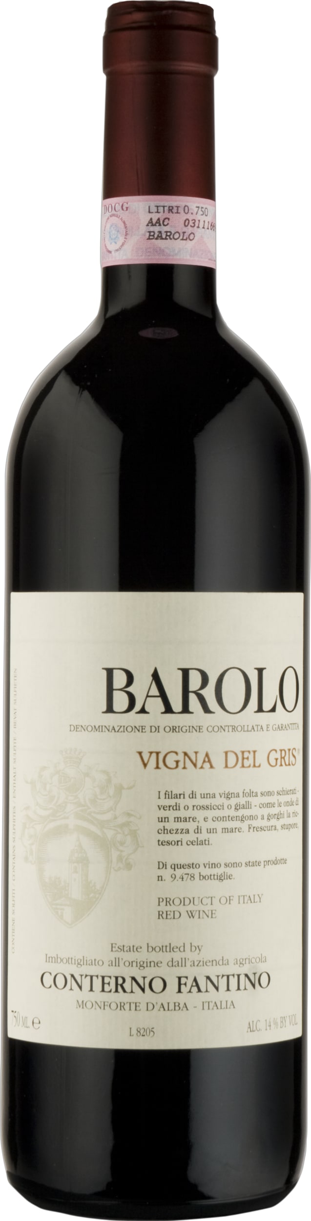 Conterno Fantino Barolo Vigna del Gris 2018 75cl - GREAT WINES DIRECT