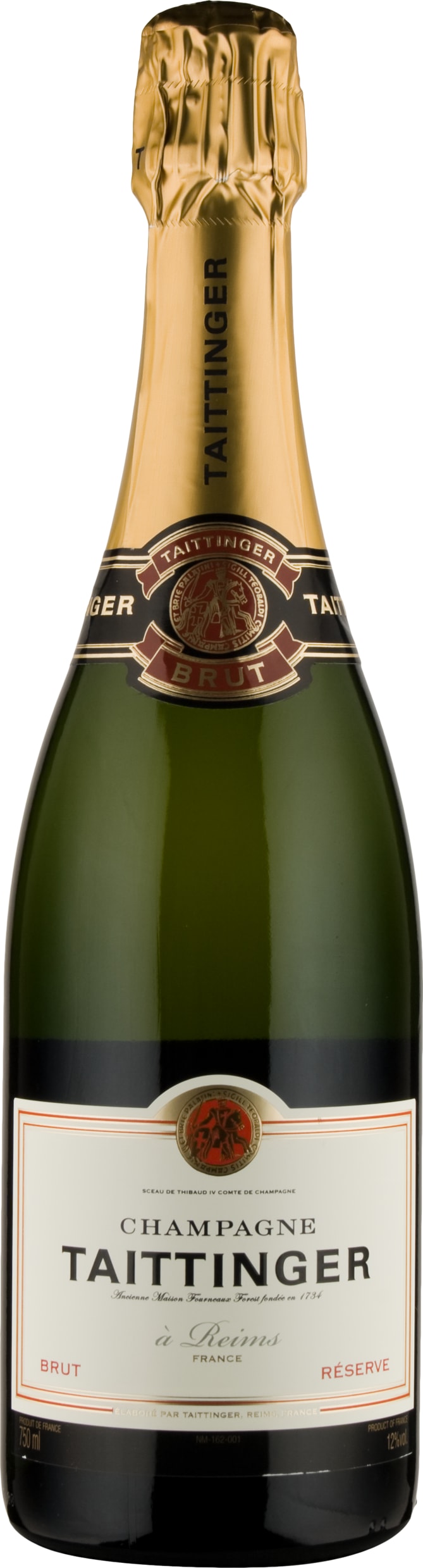 Taittinger Champagne Brut Reserve 75cl NV - Just Wines 