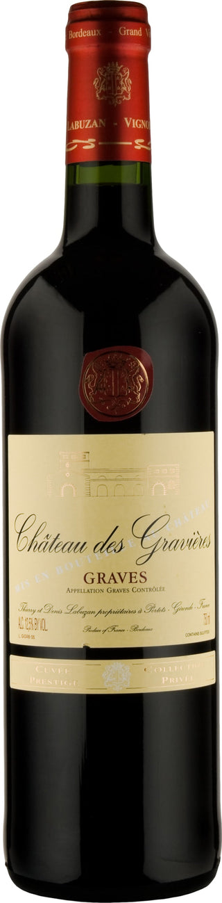 Chateau des Gravieres Graves Rouge 2020 6x75cl - Just Wines 