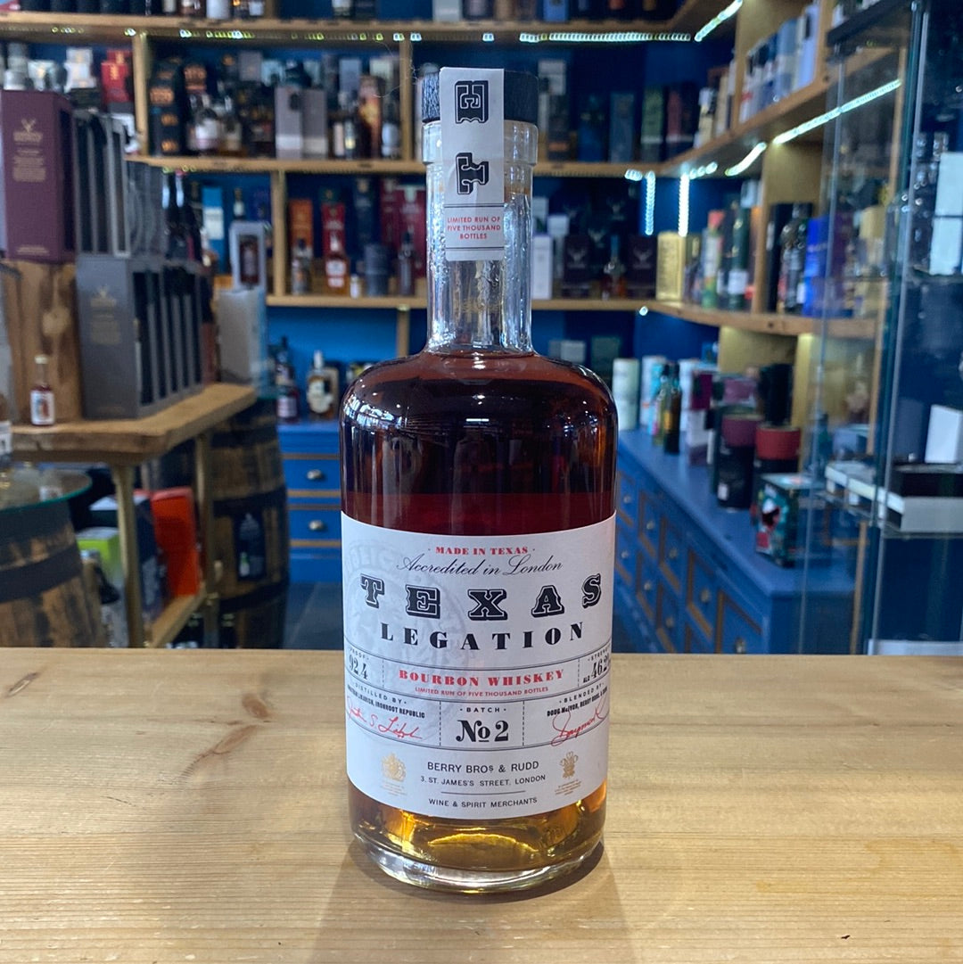 Texas Legation Bourbon Whiskey Batch No.2 70cl 46.2% - Just Wines 