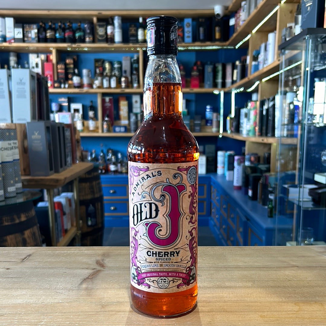 Admiral Vernon's Old J Cherry Spiced Rum 70cl 35% - Just Wines