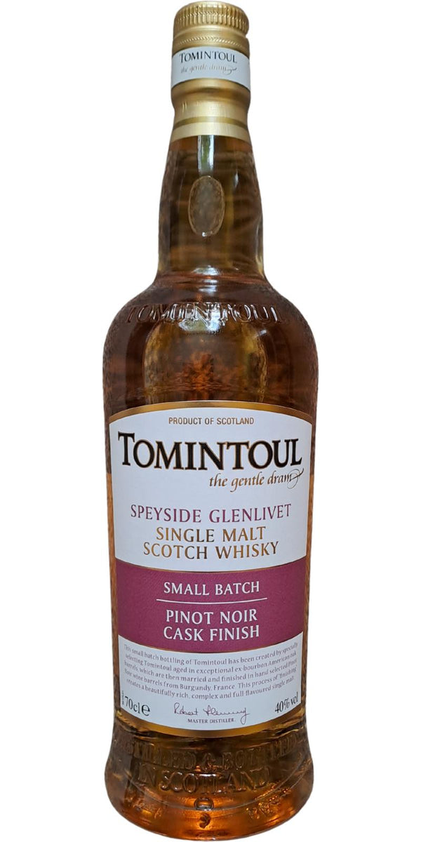 Tomintoul Small Batch Pinot Noir Finish 40% 6x70cl - Just Wines 