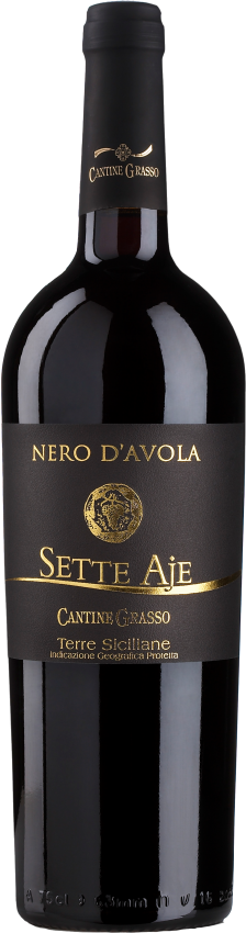 Nero d?Avola Sette Aje, Cant. Grasso, IGP Terre Siciliane, Milazzo 12x750ml - Just Wines 