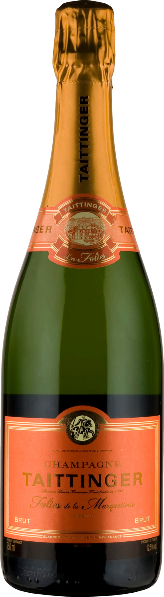 Taittinger Les Folies de la Marquetterie 75cl NV - Just Wines 