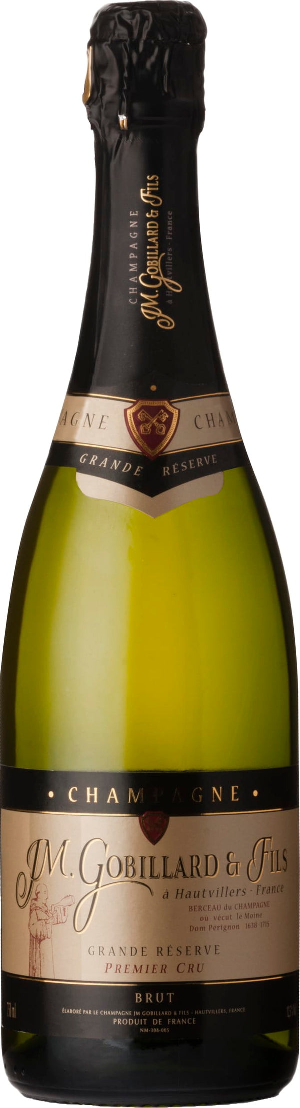 Gobillard Champagne Brut Grande Reserve Premier Cru NV6x75cl - Just Wines 