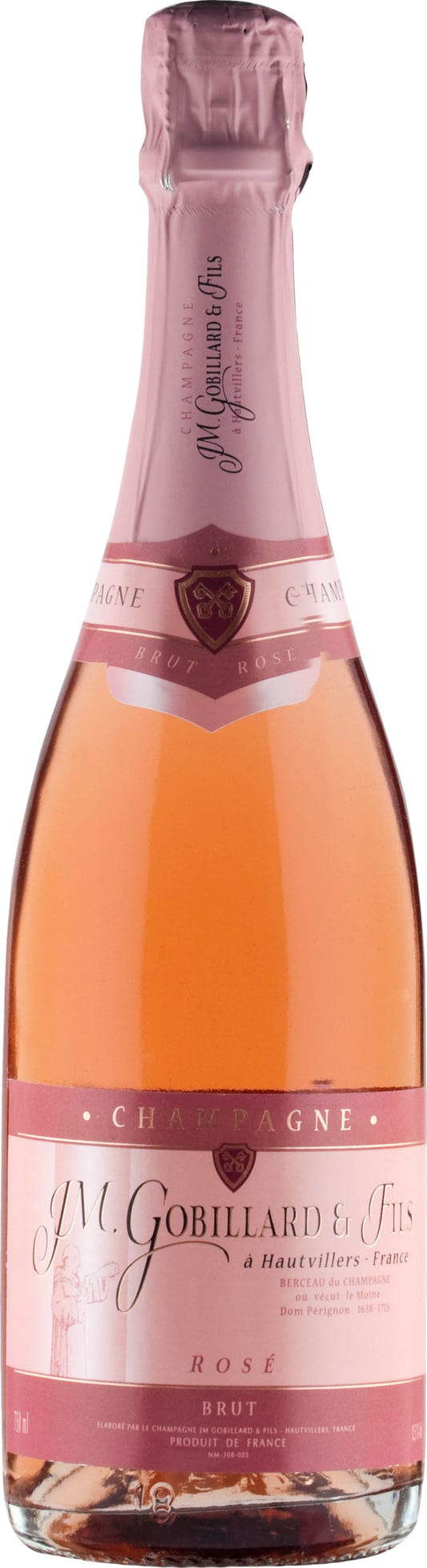 Gobillard Champagne Brut Rose 75cl NV - Just Wines 